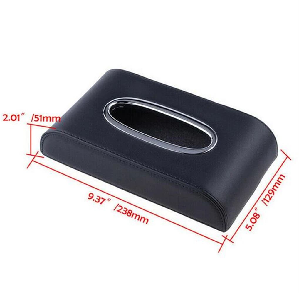 

Universal Organizer Car Cover Armrest Type Leather Tissue Box Home Portable