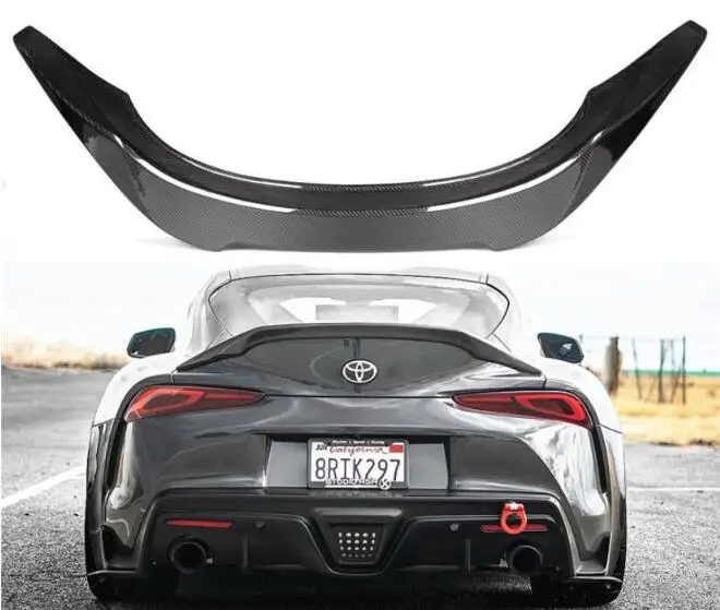 Заднее крыло багажника из настоящего углеродного волокна для Toyota Supra A90 2019 2020 2021