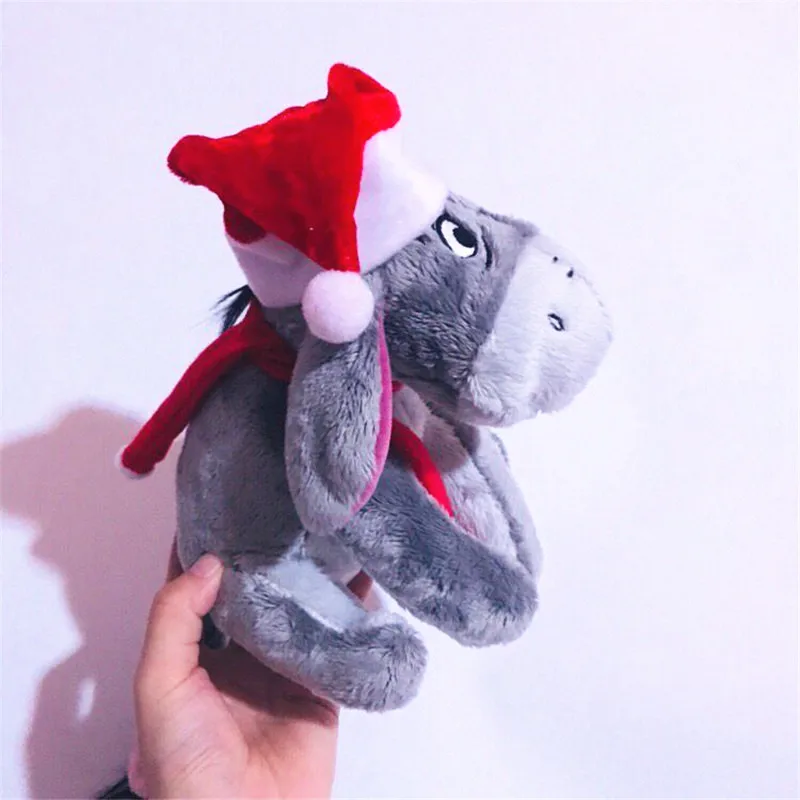 1 шт./лот 18 см Рождество Eeyore кошка кенгуру свинка Ослик Кролик Утка roo поросенок плюшевая кукла в подарок детские игрушки