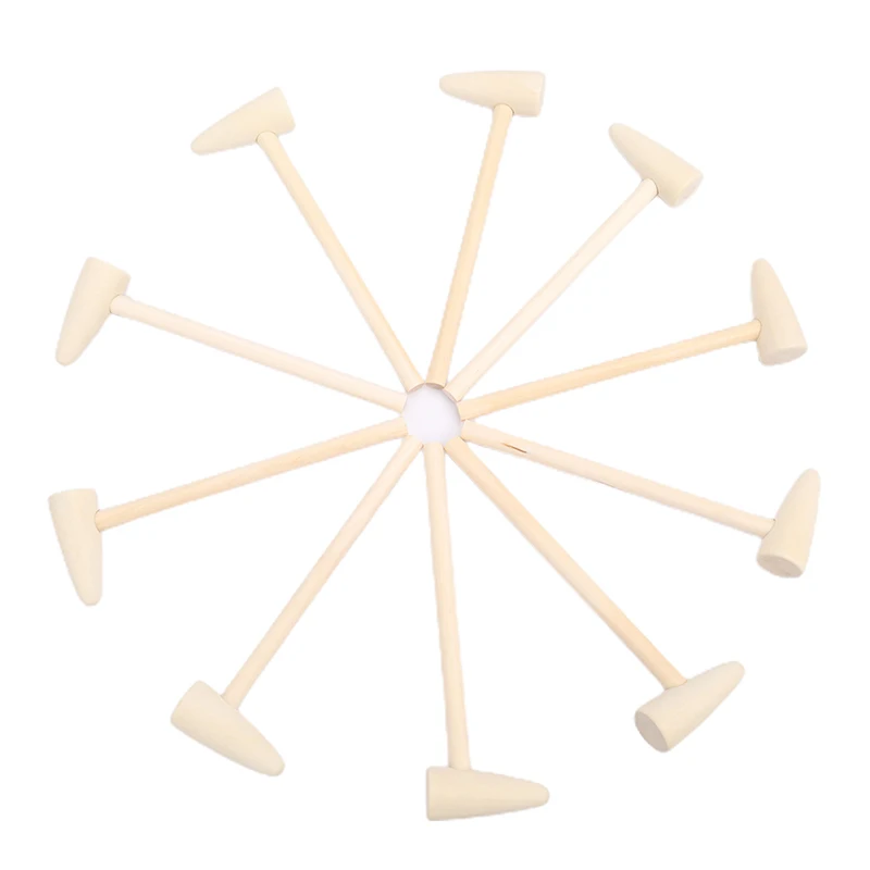 

5/10Pcs MINI Wooden Hammer Mallet 140x43x19mm Crab Lobster Seafood Crackers Kids Toys Funny