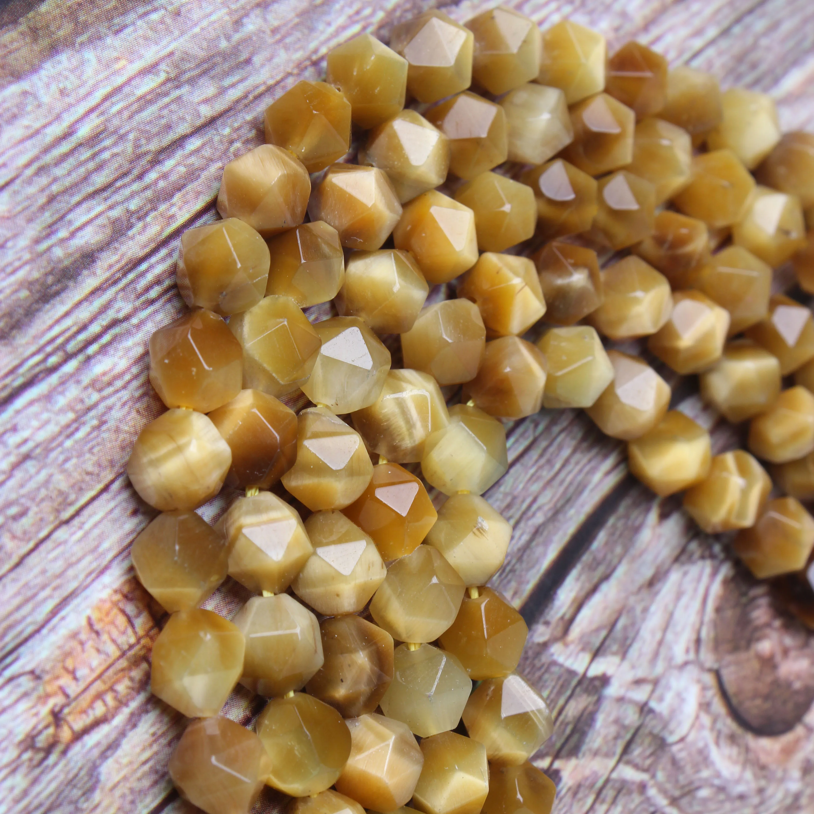 

Fashion jewelry natural gem universal cut tiger stone loose beads 8mm DIY bracelet necklace and accessories