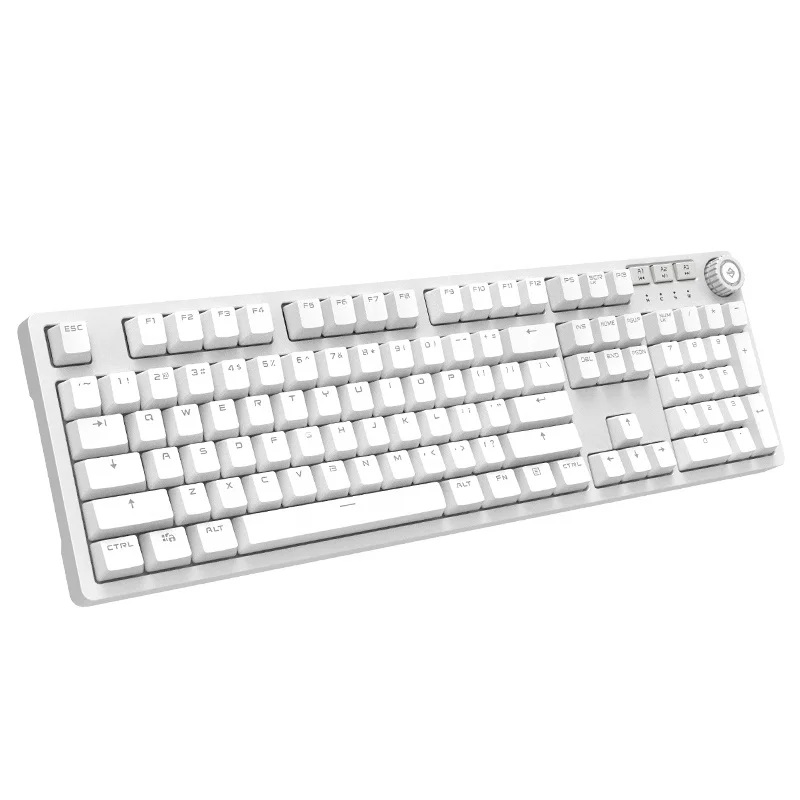 

AJAZZ AK515 игровая Проводная Механическая клавиатура 104 ключей PBT Подсветка пользовательские клавиши черный/синий переключатель мультимедийна...