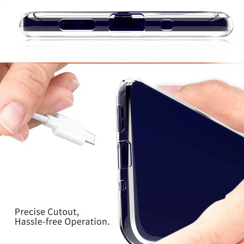 

VSKEY 100pcs Ultra Thin Clear Phone Case for Nokia 7 Plus Soft TPU Transparent Silicone Back Cover for Nokia 7.1