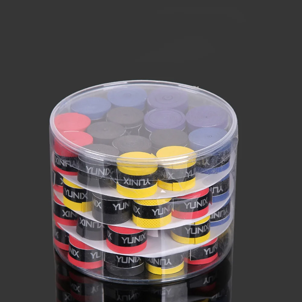 

60pcs Sweatband Non-slip Fishing Rod Sweat Band Badminton Racket Overgrips Sweat-absortion Belt (Random Color)