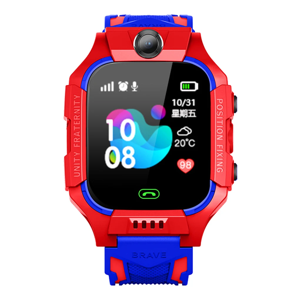 Детские смарт-часы Z6 IP67 Deep Waterproof 2G SIM Card GPS Tracker Camera SOS Call Location Reminder Anti-Lost.