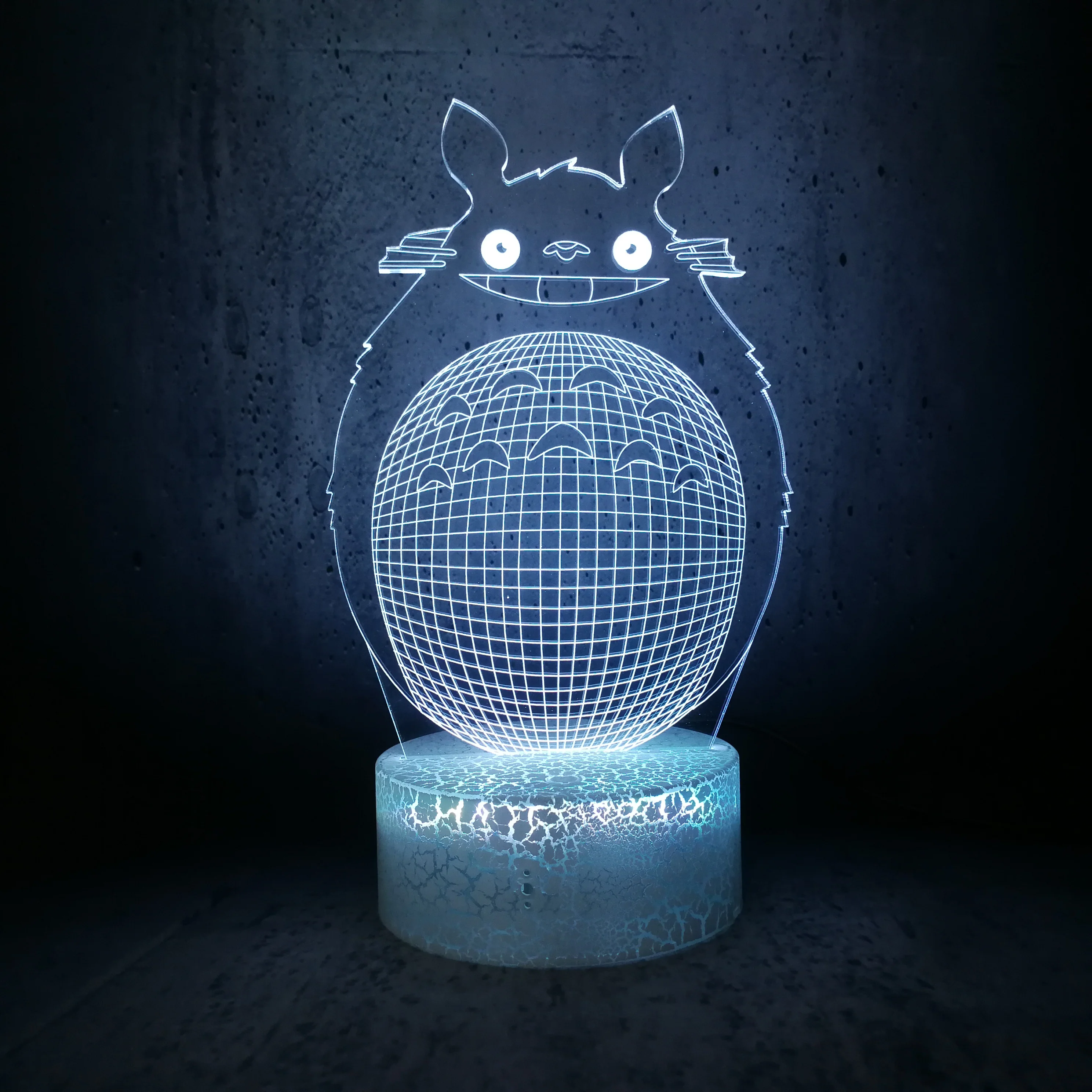 3D Светодиодная лампа Япония мультфильм Тоторо милое животное USB LED Оптическая