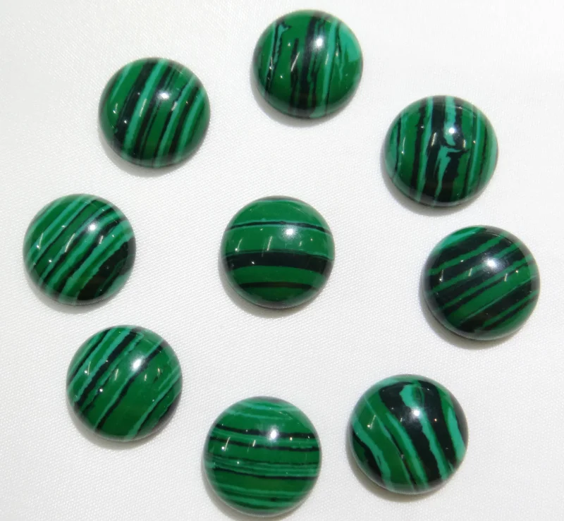 Оптовая продажа 50 шт./лот 14 мм круглые бусины из натурального камня с плоской