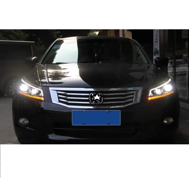 Наружные Drl Luces Assessoires Neblineros Led Para Авто Cob дневные ходовые фары автомобильные фары в сборе 08 для Honda Accord