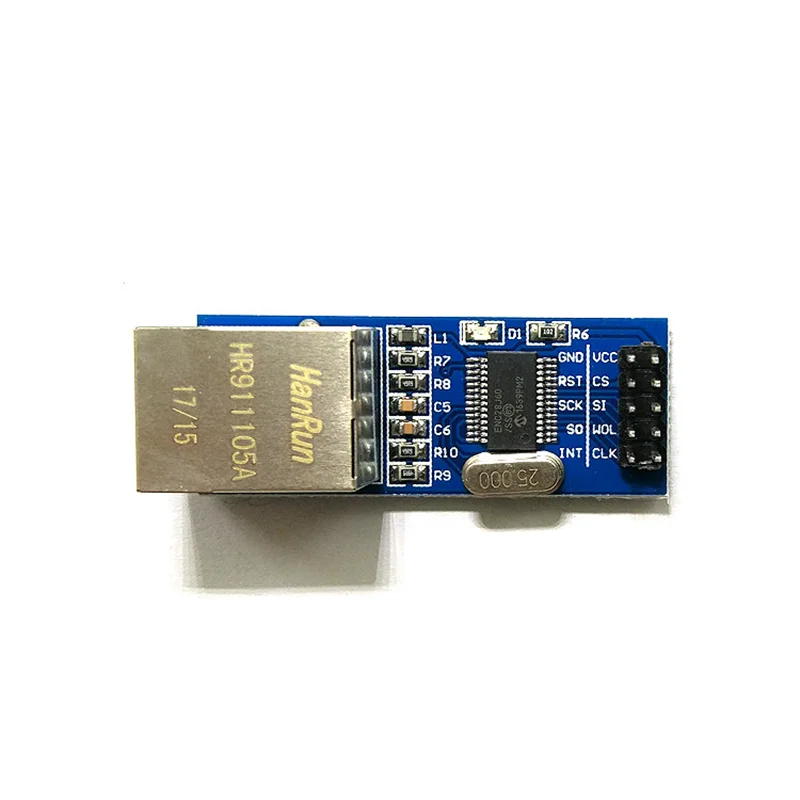 ENC28J60 сетевой модуль SPI интерфейс Ethernet MCU макетная плата поддерживающий