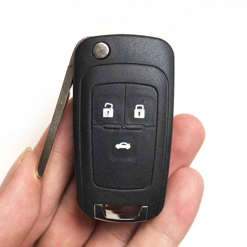 Откидной складной чехол для ключей с 2/3/4/5 кнопками Chevrolet Cruze 2012 2014 Aveo Lova Epica Camaro Impala