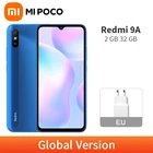 Новый Xiaomi Redmi 9A глобальная версия года, 2 ГБ 32 ГБ, 9 A мобильный телефон, 5000 мАч, Восьмиядерный процессор MTK Helio G25, камера 13 МП с ии, 6,53 дюйма HD + дисплей