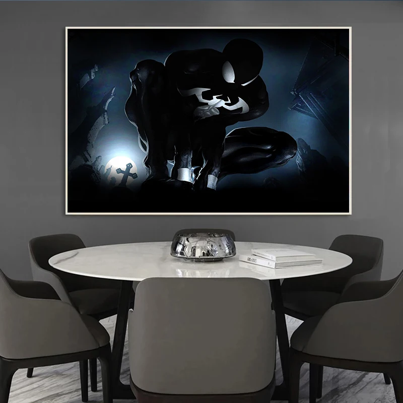 Marvel холст Мстители Человек-паук Холст плакат живопись на холсте Мультфильмы для