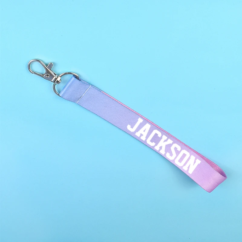 KPOP GOT7 брелок градиентный цвет держатель для мобильного телефона ремень Джексон JB