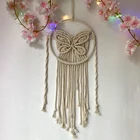 Железная обруч с бабочкой, 20 см, домашний декор, украшение для комнаты девочки, настенный подвесной кулон, колокольчик