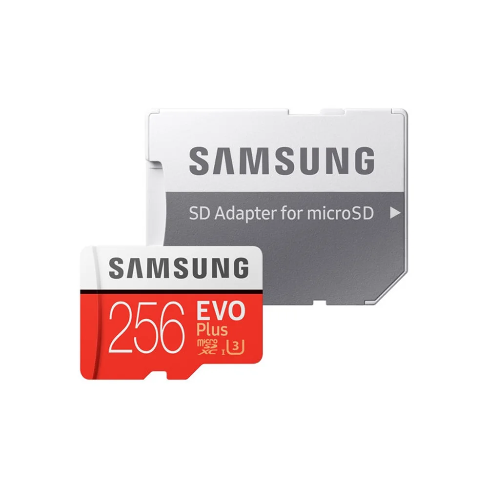 Карта памяти SAMSUNG EVO plus 256 ГБ SDXC TF Micro SD карта U3 4K UHD UHS-I водостойкий Microsd с адаптером