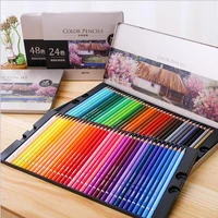 24364872 colors professional oil colored pencils set for drawing sketch watercolor pencils art supplies