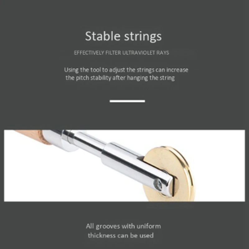 

Piano Repair Tool Pressure String Wheel Solid Wood Handle Musical Instrument Accessories