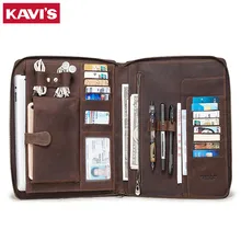 Crazy Horse Leather Men ipad Bag Quality Men Clutch Phone Bags Capacity Vintage Male Multifunction HandBag Accessories Holder