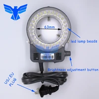 56 led ring light digital trinocular microscope lamp for excellent circle light industrial microscope camera source objects