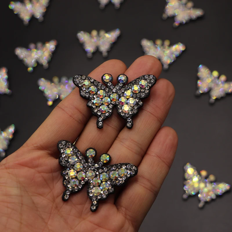 3 шт. блестки Бабочка дизайн исправление стразы патчи для женщин свадебное платье