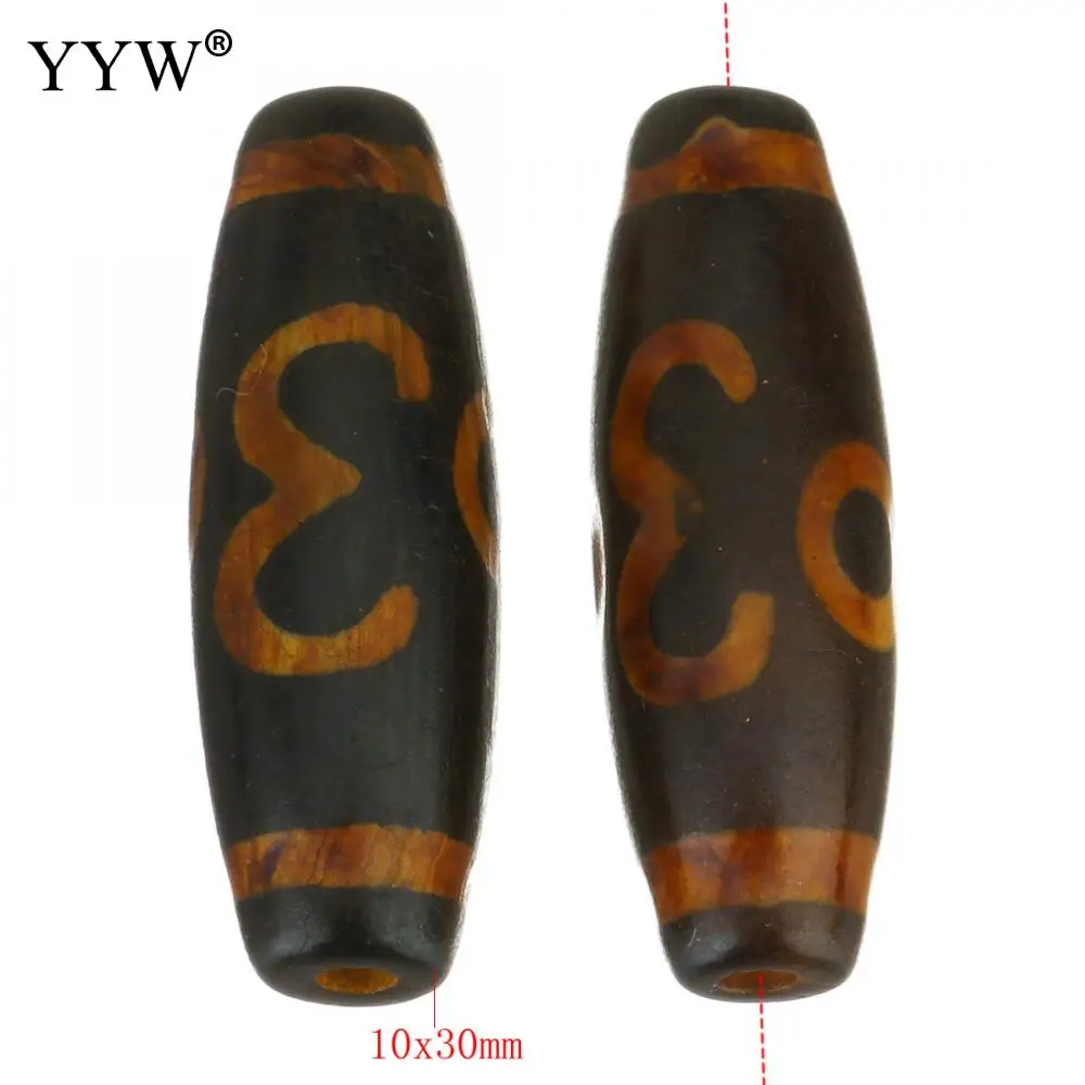 Высококачественные Натуральные тибетские бусины дзи удача блага два глаза