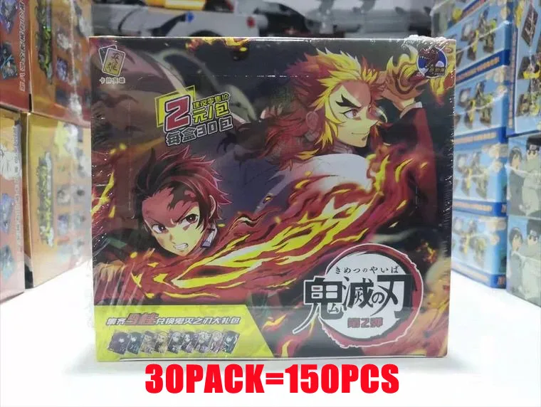 Tarjeta de colecci&oacute;n Demon Slayer 2021 Original, TCG juego de cartas, juguetes de mesa para la familia, regalo de Navidad para ni&ntilde;os-3