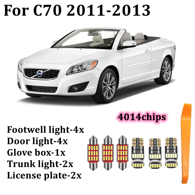 Canbus без ошибок автомобиля светодиодный интерьер светильник лампы для Volvo C70 873 542