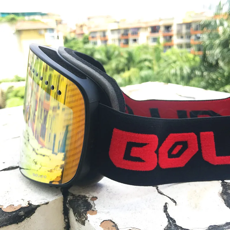 Лыжные очки BOLLFO с магнитными двухслойными поляризованными линзами