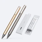 Металлические гелевые ручки Deli Nusign с наполнителем для Xiaomi Sign Pen, плавно вращающиеся, сдержанные клавиши, элегантные и прочные, офисные, деловые, канцелярские принадлежности