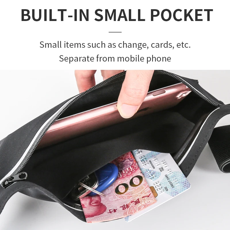 Лазерная эластичная спортивная сумка для бега поясная телефона iPhone 12 Pro Max SE 2020 7 8