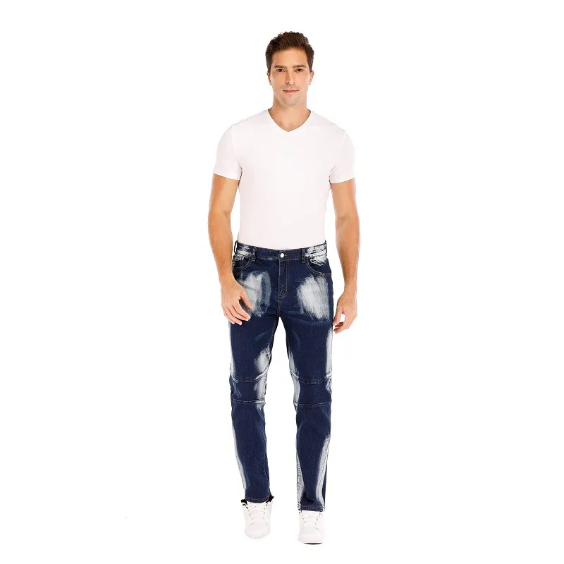

New 2021 trend Straight three-color washed white men's trousers Jean women Men's clothing pants
