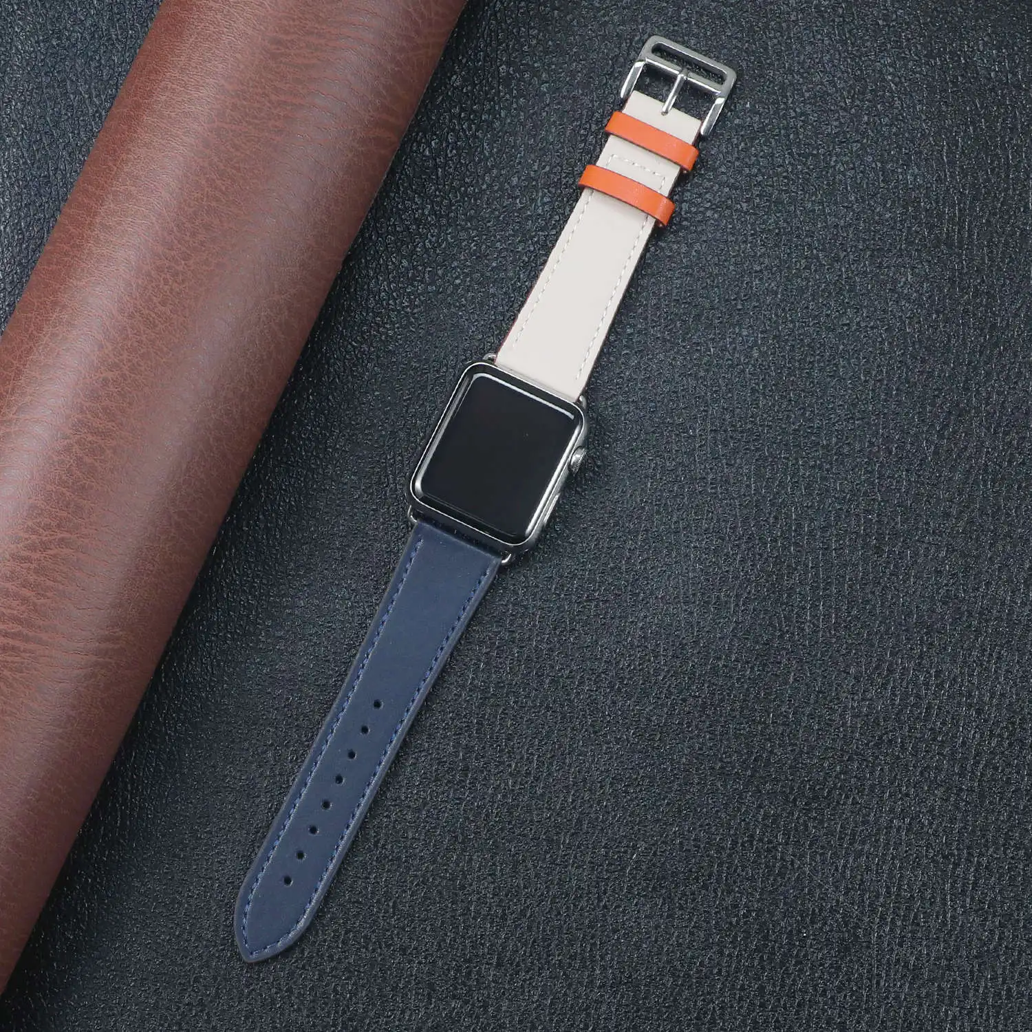 Ремешок кожаный для Apple watch Series 7 6 se 5 4 3 браслет на запястье iwatch 44 мм 42 40 38 45 41 |