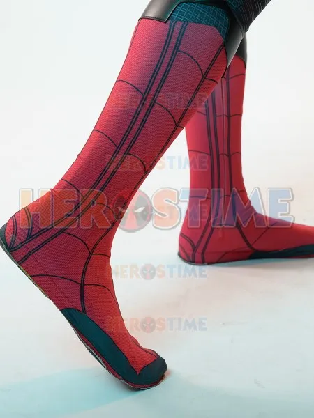 add shoes Костюм Человека-паука для дома, костюм Человека-паука, 3D принт, спандекс, зентай, боди, косплей супергероя-паука, костюм Лидер продаж - Цвет: add shoes