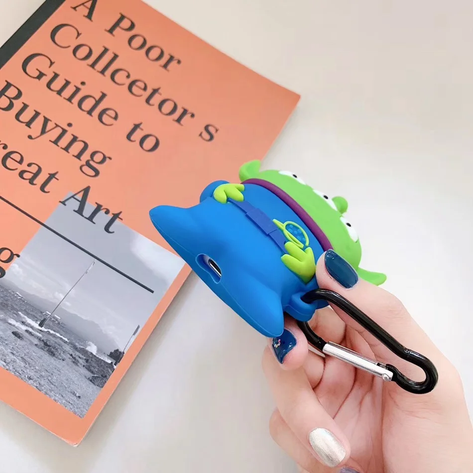 Симпатичные Bluetooth беспроводные наушники чехол для AirPods 2 чехол силиконовый медведь мультфильм чехол для Apple Air Pods чехол аксессуары ремешок