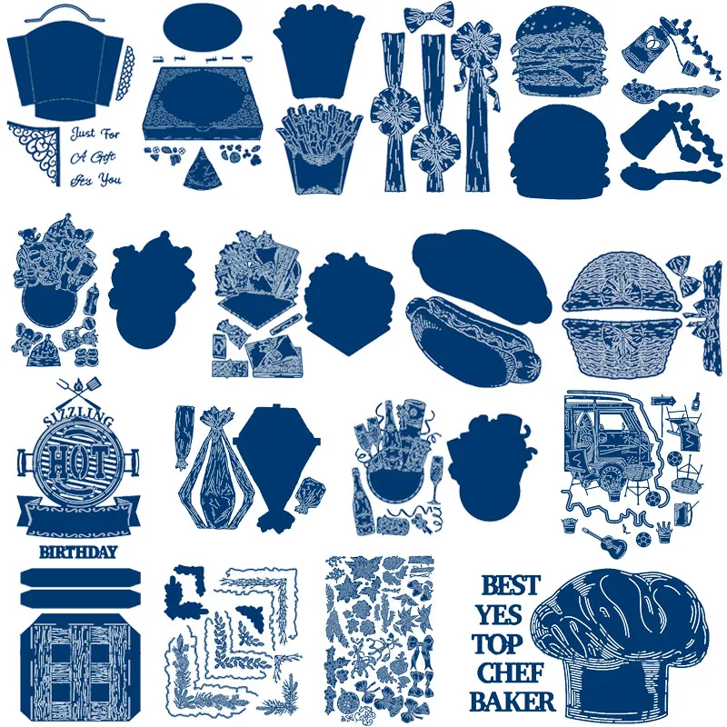 Рождественское украшение пицца металлические Вырубные штампы вырезанные для