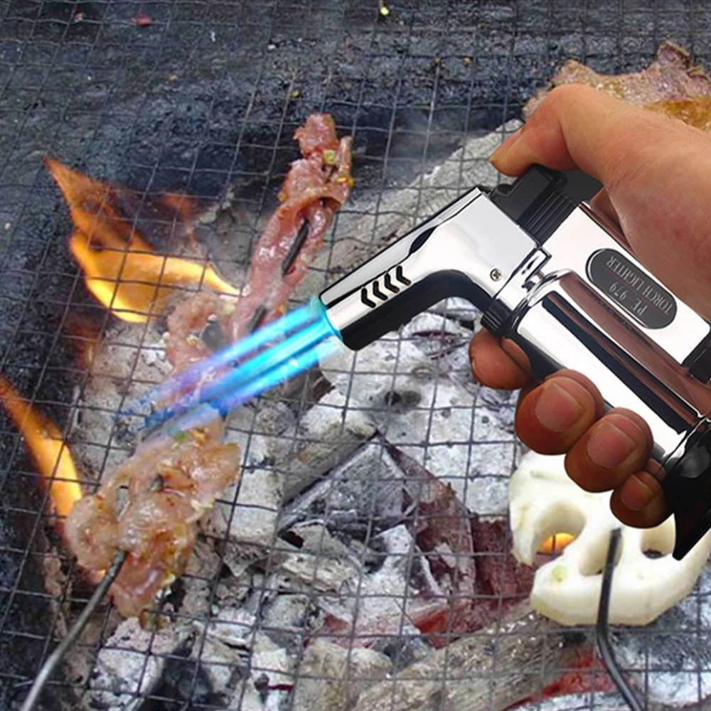 Зажигалка для барбекю бутановый фонарь многоразовые регулируемые ветрозащитные