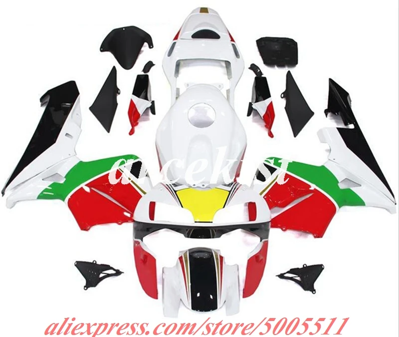 

4 Free Gifts Injection mold New ABS Fairings Kit Fit for HONDA CBR600RR F5 2003 2004 03 04 bodywork set Red Green