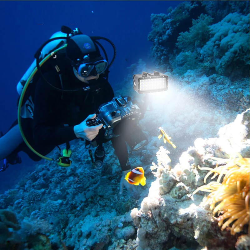 Новинка водонепроницаемая светодиодная подводная лампа для дайвинга GoPro Hero 8 7 6 5 3