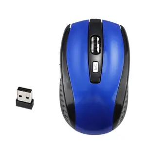 mini blue usb wireless mouse 2000dpi adjustable receiver optical computer gaming mouse 2 4ghz ergonomic mice for laptop pc mouse free global shipping