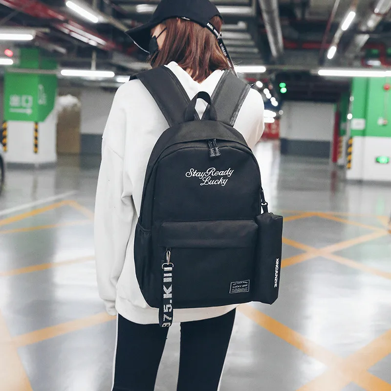 

2 pscs/stes Brand Fashion Teenage Backpacks Women Backpack School Bags Large Capacity Travel Bag For Girls gift Escolar Mochila
