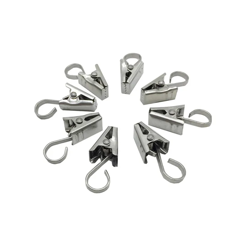 10 шт./лот высокое качество сверхпрочный зажим для шторы ванной душа окна навес