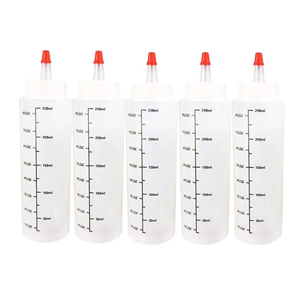 5 шт. пластиковые бутылки-пульверизаторы для соуса 250 мл |