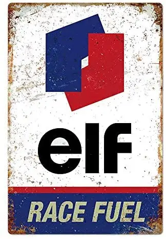 

ELF Race Fuel Novelty Parking Retro Metal Tin Sign Plaque Poster Wall Decor Art Shabby Chic Gift Suitable 12x8 Inch