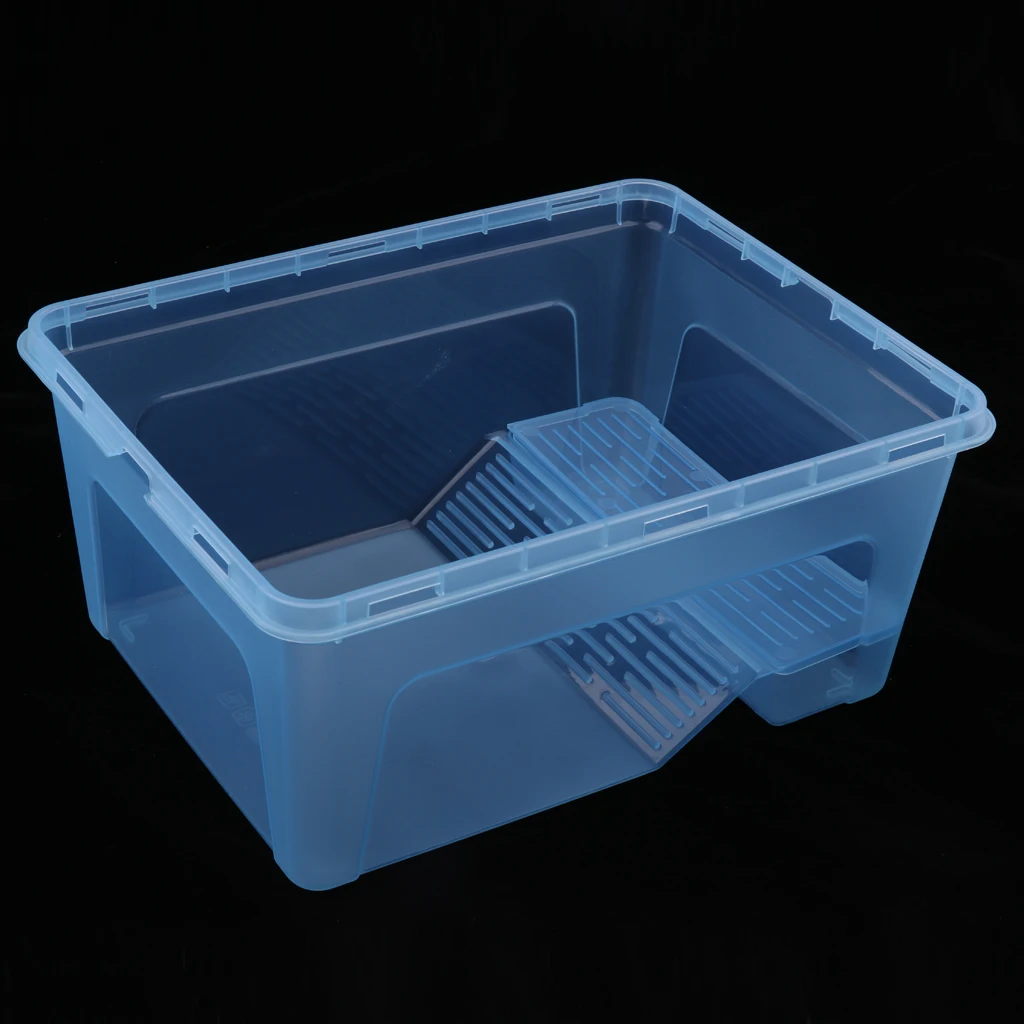 Черепаха Террариум для рептилий аквариумный бак со съемной платформой