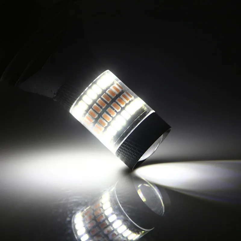 

ba15s BAU15S 1156 p21w s25 96led T20 W21W WY21W 7440 light Daytime Running Light DRL LED Turn Signal Dual Mode External Lights