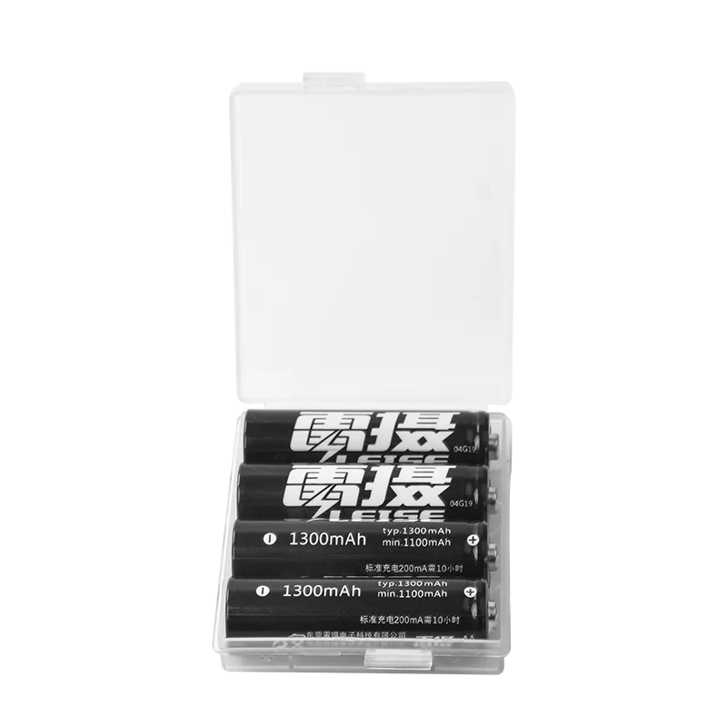 Leise AA 1300mAh аккумуляторная батарея 4 шт. 1 2 V nimh батареи с чехлом для микрофона