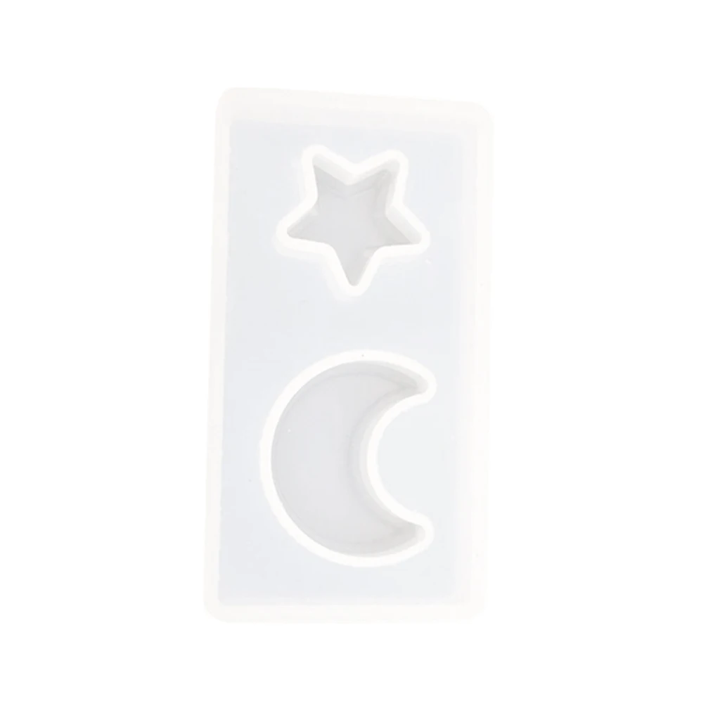 Прозрачный силиконовый пресс-форма лунной звезды Fondant (сахарная) украшение для