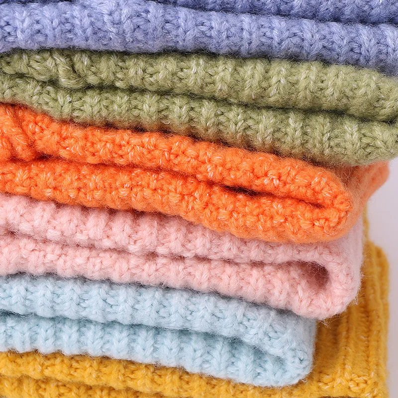 Зимняя шапка для женщин и мужчин плотные теплые вязаные крючком шапки однотонные