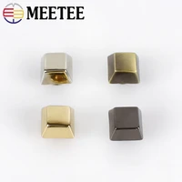 meetee 911mm square bucket rivets bags bottom decorative screw nails studs button metal buckles snap hook diy leather craft