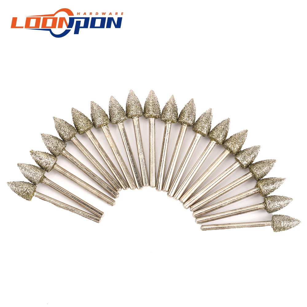 Абразивная Шлифовальная головка диаметр 8 мм 45 Зернистость 3 20 шт. | Инструменты